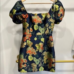 Lulu's Navy and Yellow Dress